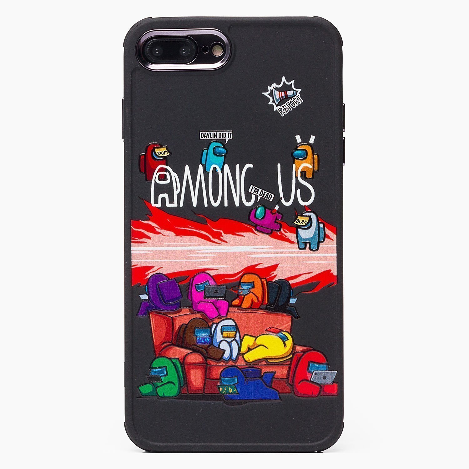 

Чехол iPhone 7 Plus, iPhone 8 Plus силиконовый (рис.235/001), Черный, iPhone 7 Plus