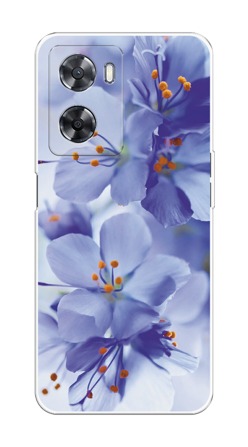 

Чехол на Oppo A57 4G/A77 4G/A77s 4G/A57s "Фиолетовые цветки", Фиолетовый;синий, 2511550-1