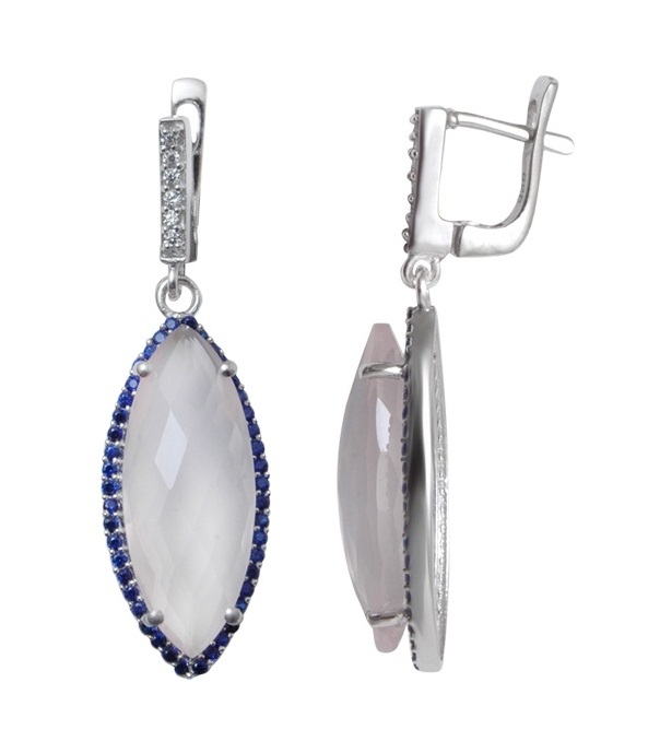 

Серьги из серебра с сапфиром Balex Jewellery 2410931628, 2410931628