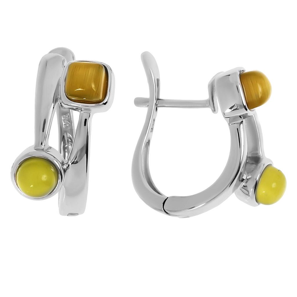 

Серьги из серебра с кошачим глазом Balex Jewellery 2432920029, 2432920029