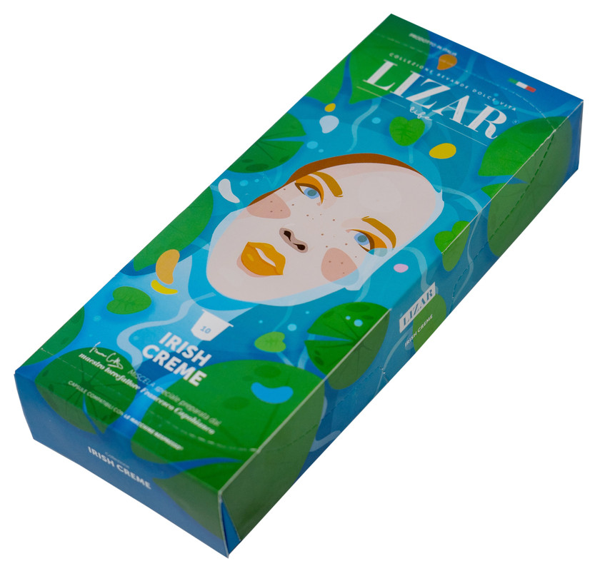 

Растворимый кофейный напиток в капсулах неспрессо "LIZAR" IRISH CREME 10 капсул