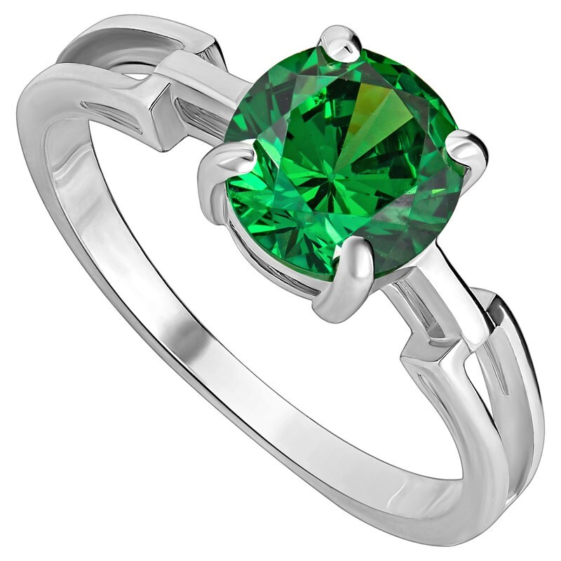 

Кольцо из серебра с кристаллом ювелирным , LAZURIT-ONLINE 825100, 825100