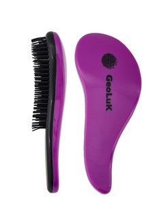 Расческа GeoLuK HairStyle Mini Purple расческа geoluk hairstyle pro purple