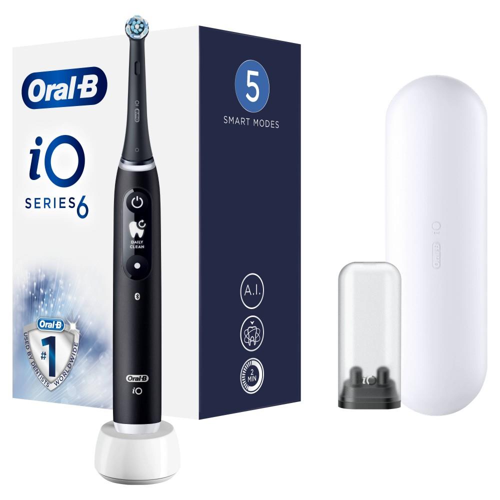 

Электрическая зубная щетка Oral-B IO6 BLACK LAVA черный, IO6 BLACK LAVA
