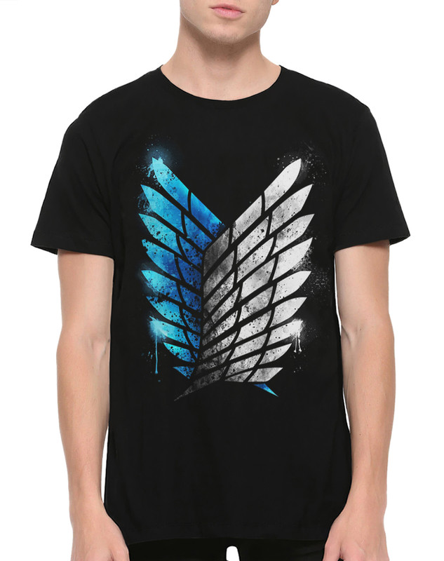 

Футболка мужская Dream Shirts Атака на титанов 15438422 черная M, Атака на титанов 15438422