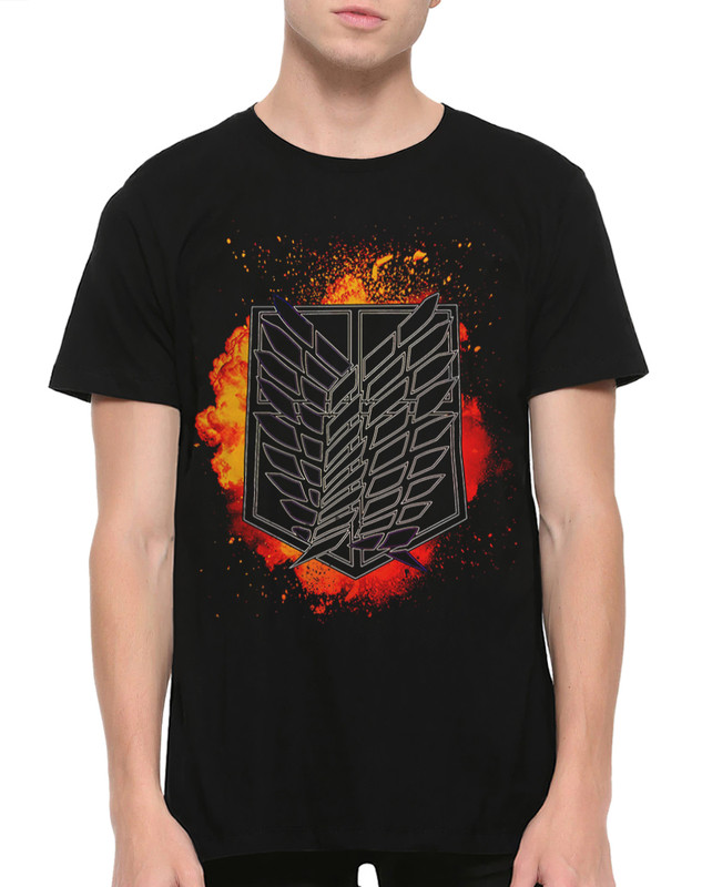 

Футболка мужская Dream Shirts Атака на титанов 15438122 черная 3XL, Атака на титанов 15438122