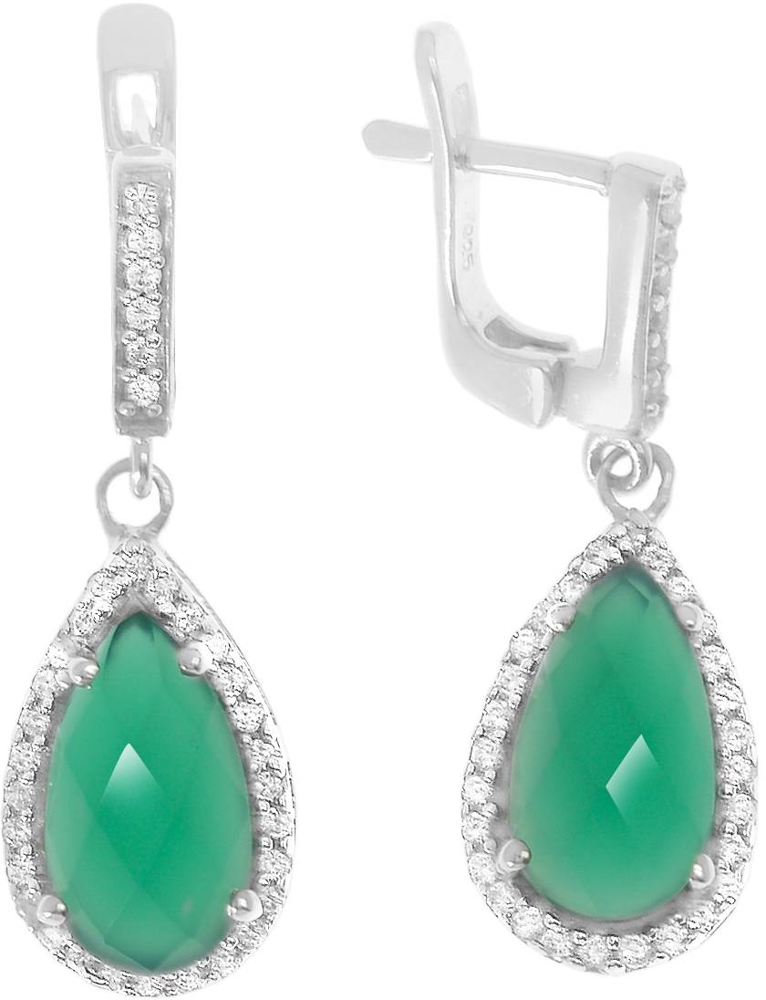 

Серьги из серебра с хризопразом Balex Jewellery 2410931567, 2410931567