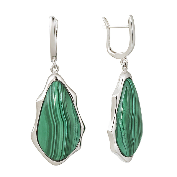 

Серьги из серебра с малахитом Balex Jewellery 2436930171, 2436930171