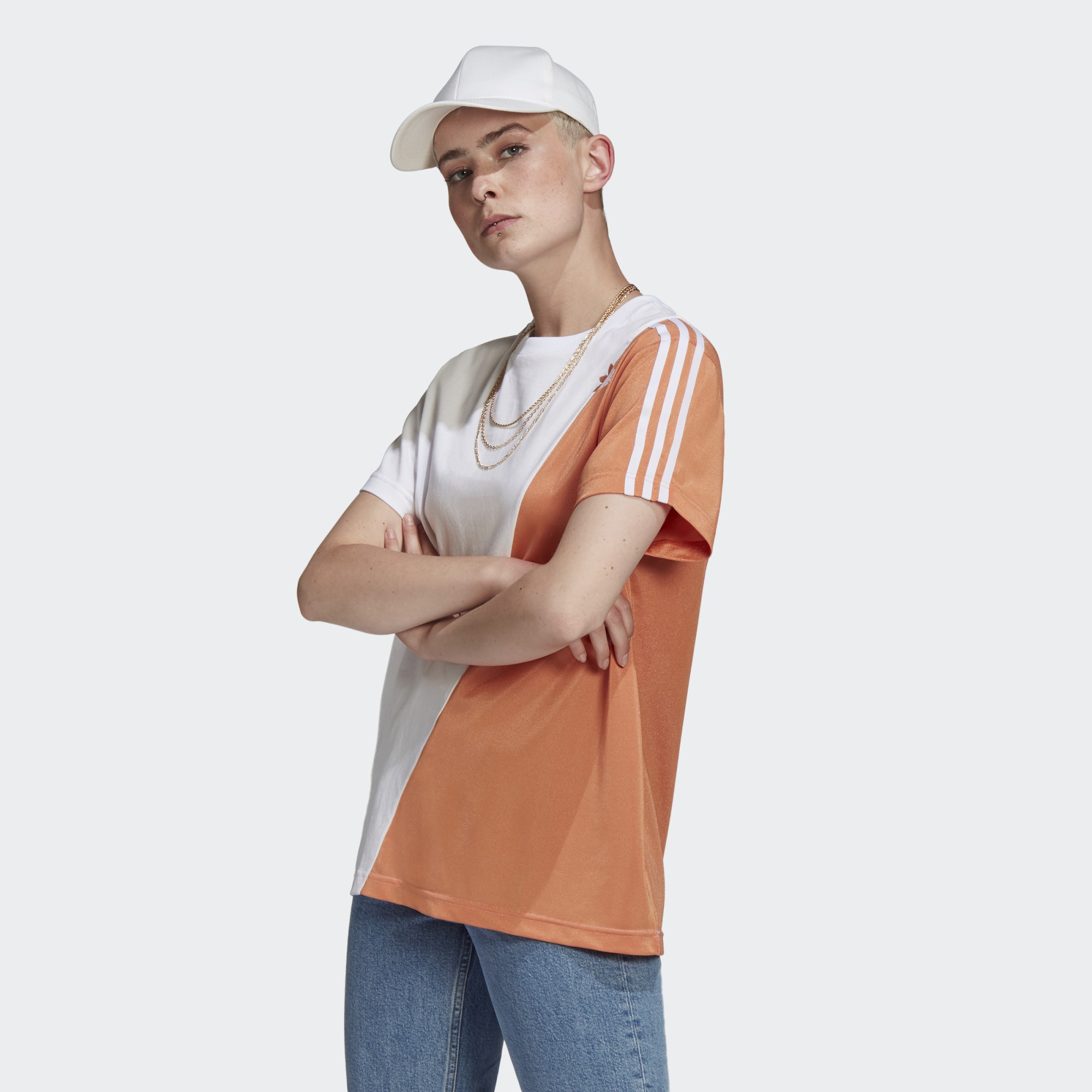 фото Футболка женская adidas gn2857 оранжевая 34