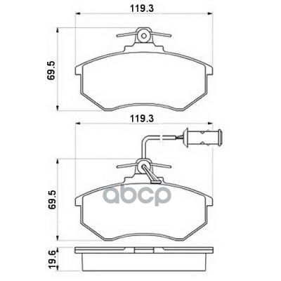 

Колодки Пер Hyu I30Kia Carensceed 1.4-2.01.6-2.0Crdi 02-