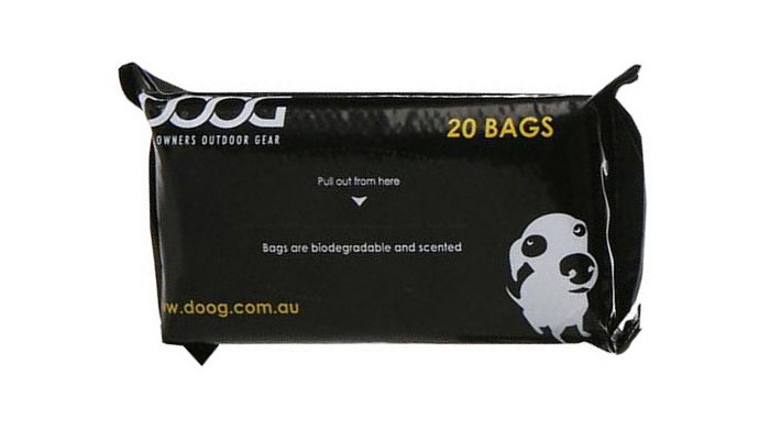 фото Doog doog пакеты биоразлагаемые для уборки за собакой 1уп(20шт) (австралия)