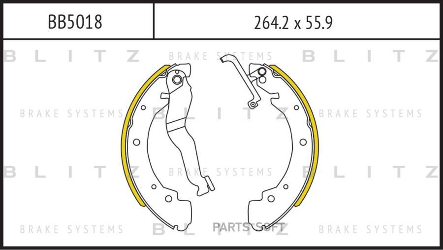 

Тормозные колодки BLITZ BB5018