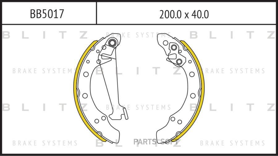 

Тормозные колодки BLITZ BB5017