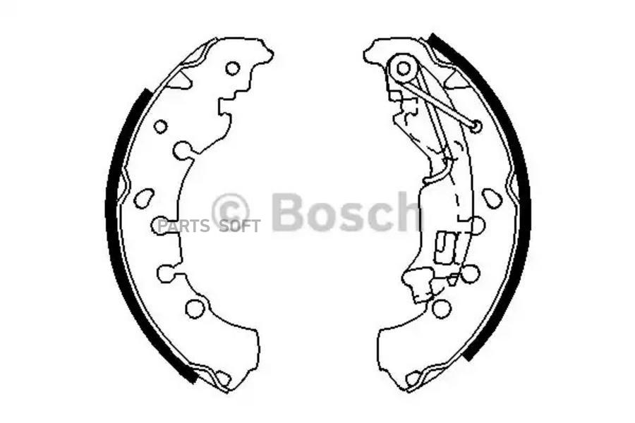 

Колодки тормозные Bosch барабанные 986487702