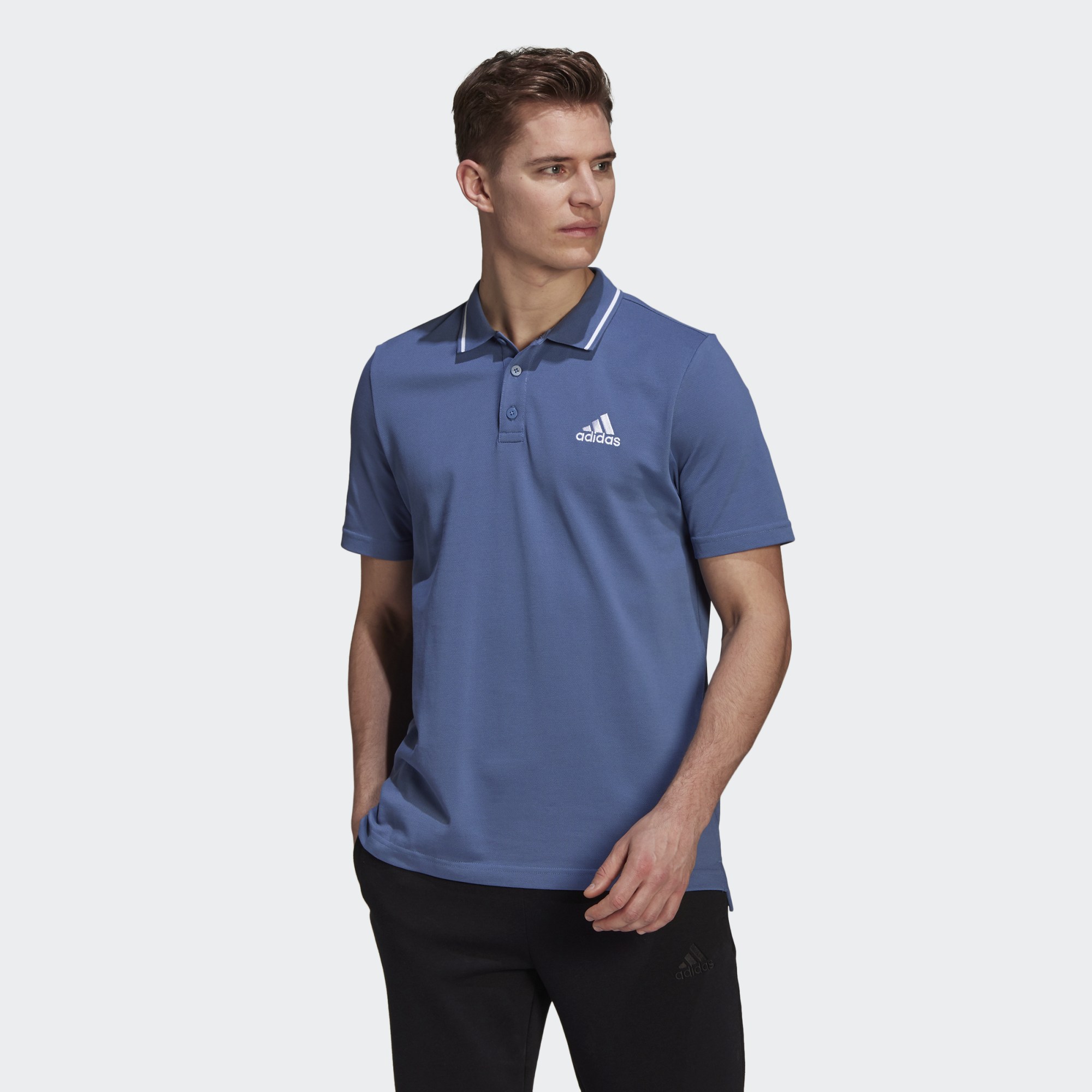 

Футболка-поло мужская Adidas GM6960 синяя 2XL