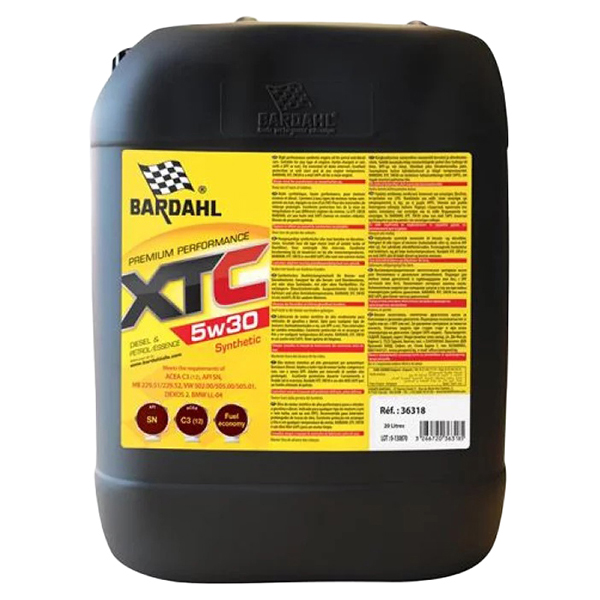 

Моторное масло BARDAHL XTC SN синтетическое 5W30 20л