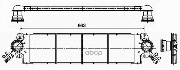 

Интеркулер VW Multivan V/Transporter / Caravelle VI/Transporter V 03>19 NRF 30354