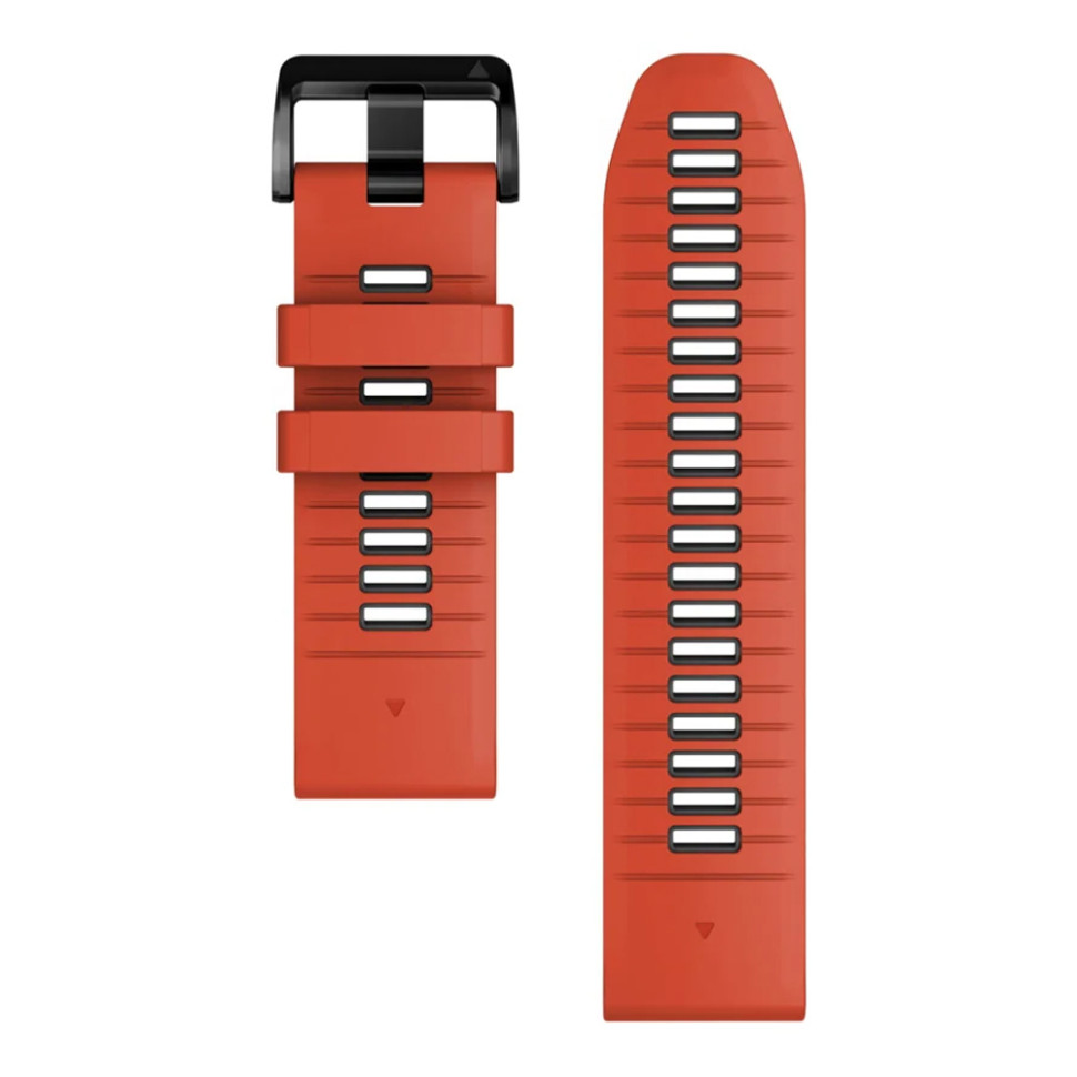 Ремешок Garmin QuickFit 26 Watch Bands Flame Red/Graphite Silicone 010-13281-04