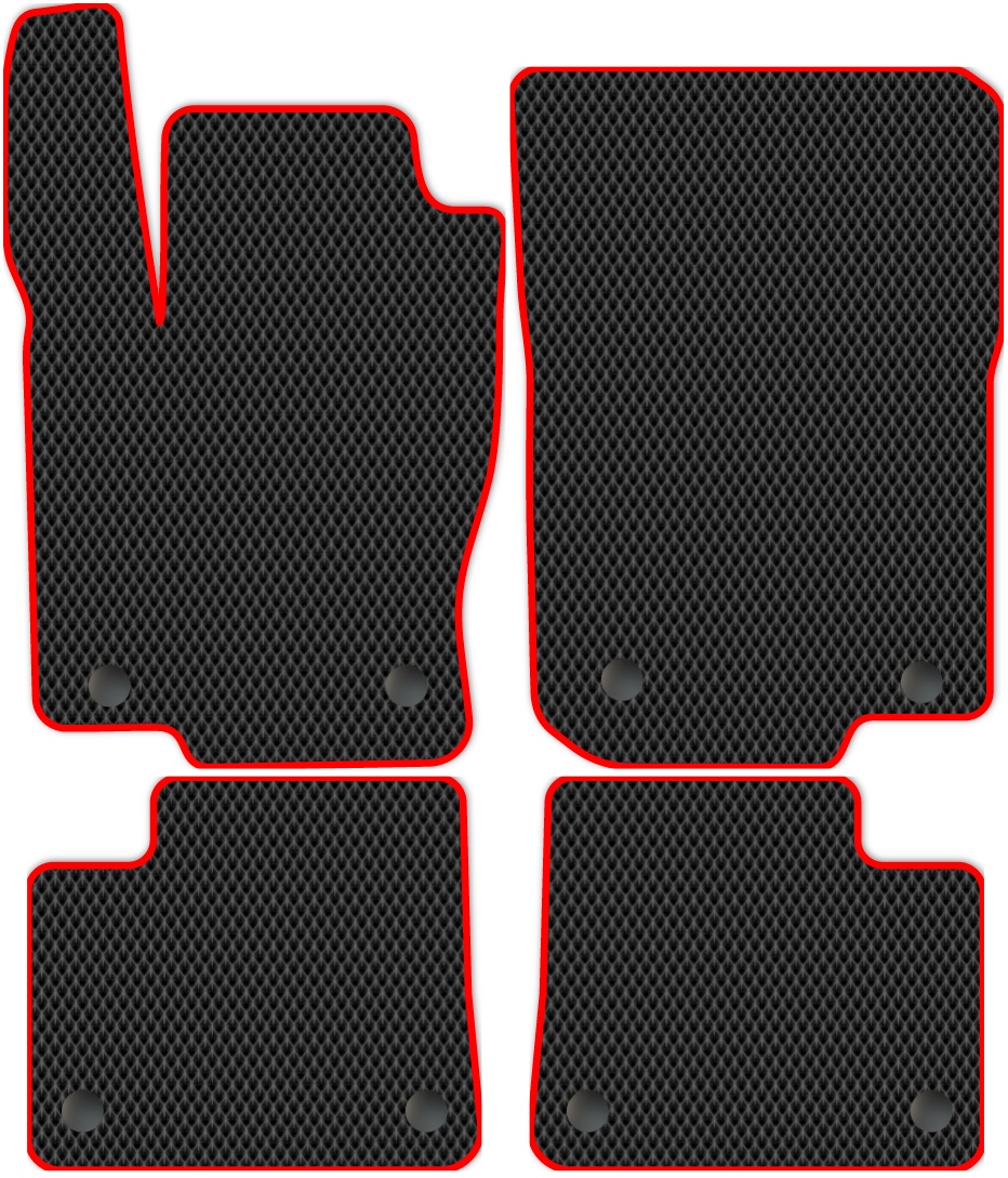 фото Коврики allmone "ева/эва/eva" для mercedes-benz m-class iii (w166) (2011 - 2015) черн с си