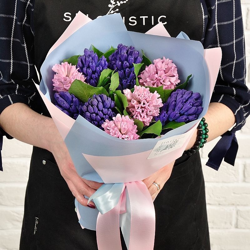 

Букет гиацинтов 9 шт Sfloristic "Микс", 35 см