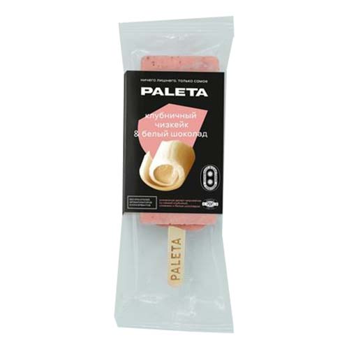 

Мороженое смузи Paleta Чизкейк клубничный с белым шоколадом 7,4% БЗМЖ 70 г