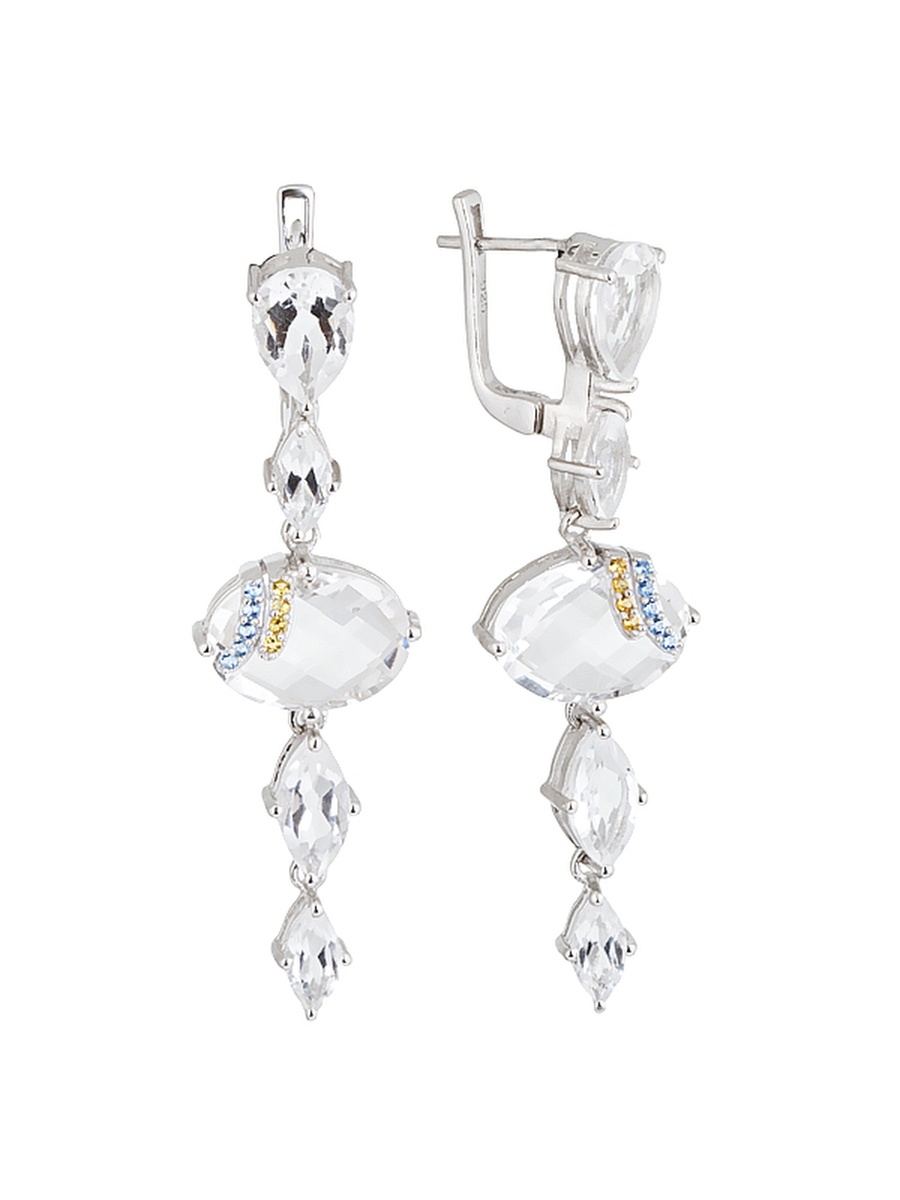 

Серьги из серебра с топазом Balex Jewellery 2410931740, 2410931740