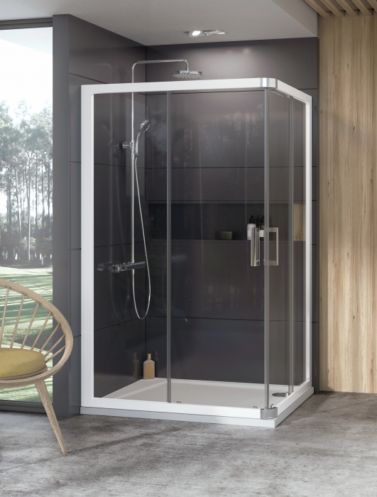 

Душевой уголок Ravak 10° 10RV2K 110x80 белый Transparent