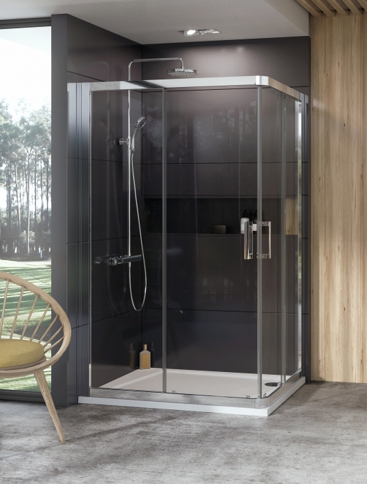 

Душевой уголок Ravak 10° 10RV2K 100x80 блестящий Transparent