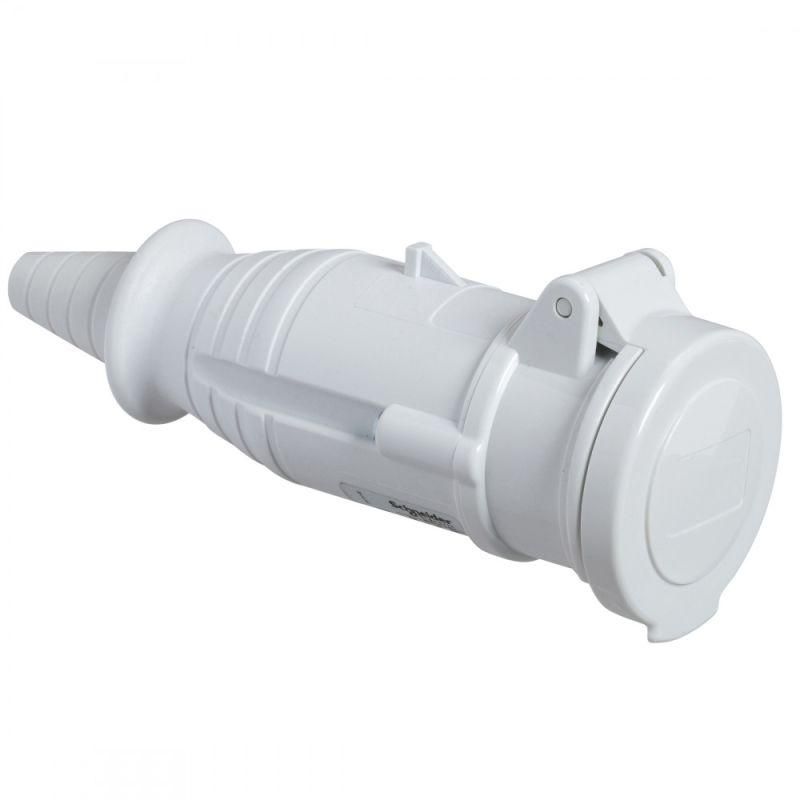 

Розетка кабельная 32А 3P 40-50В винт. IP44 SchE 82418, Белый