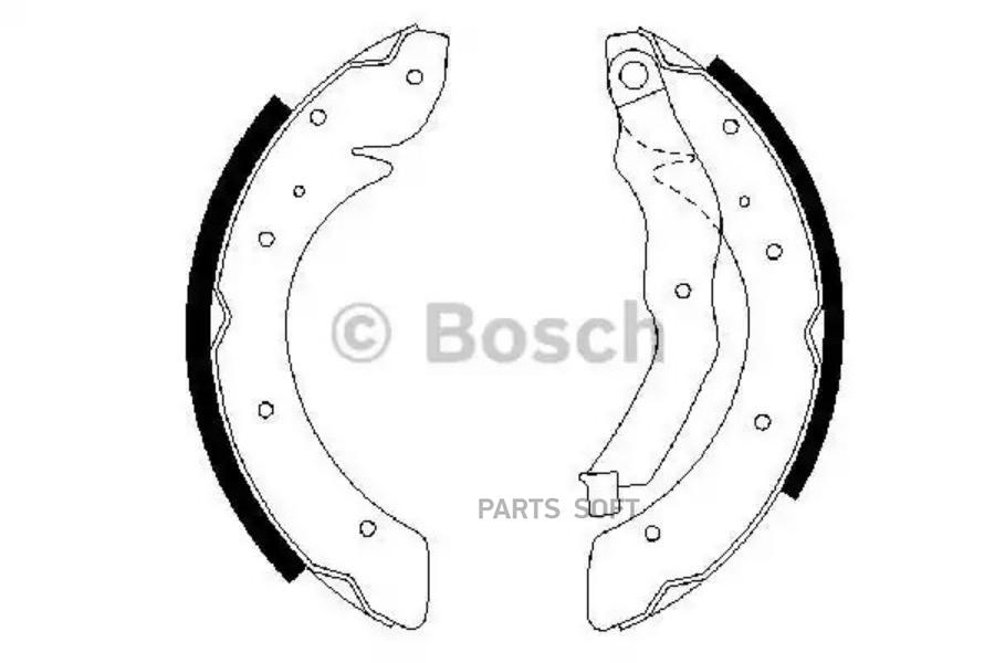 

Колодки тормозные Bosch барабанные 986487528