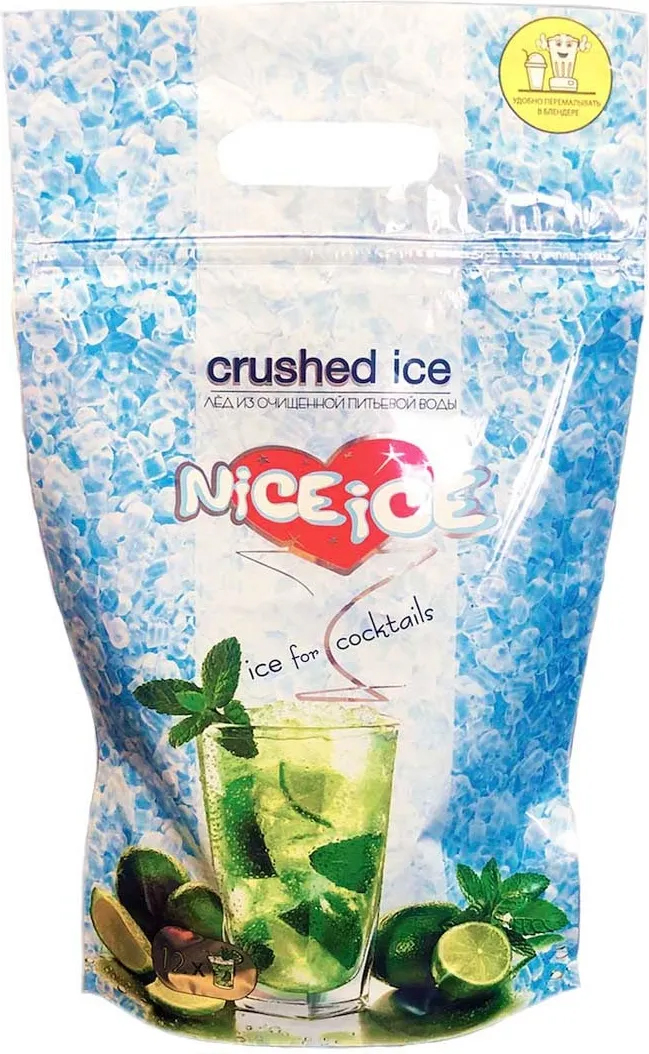 

Лед для коктейлей Nice Ice дробленный 1 кг