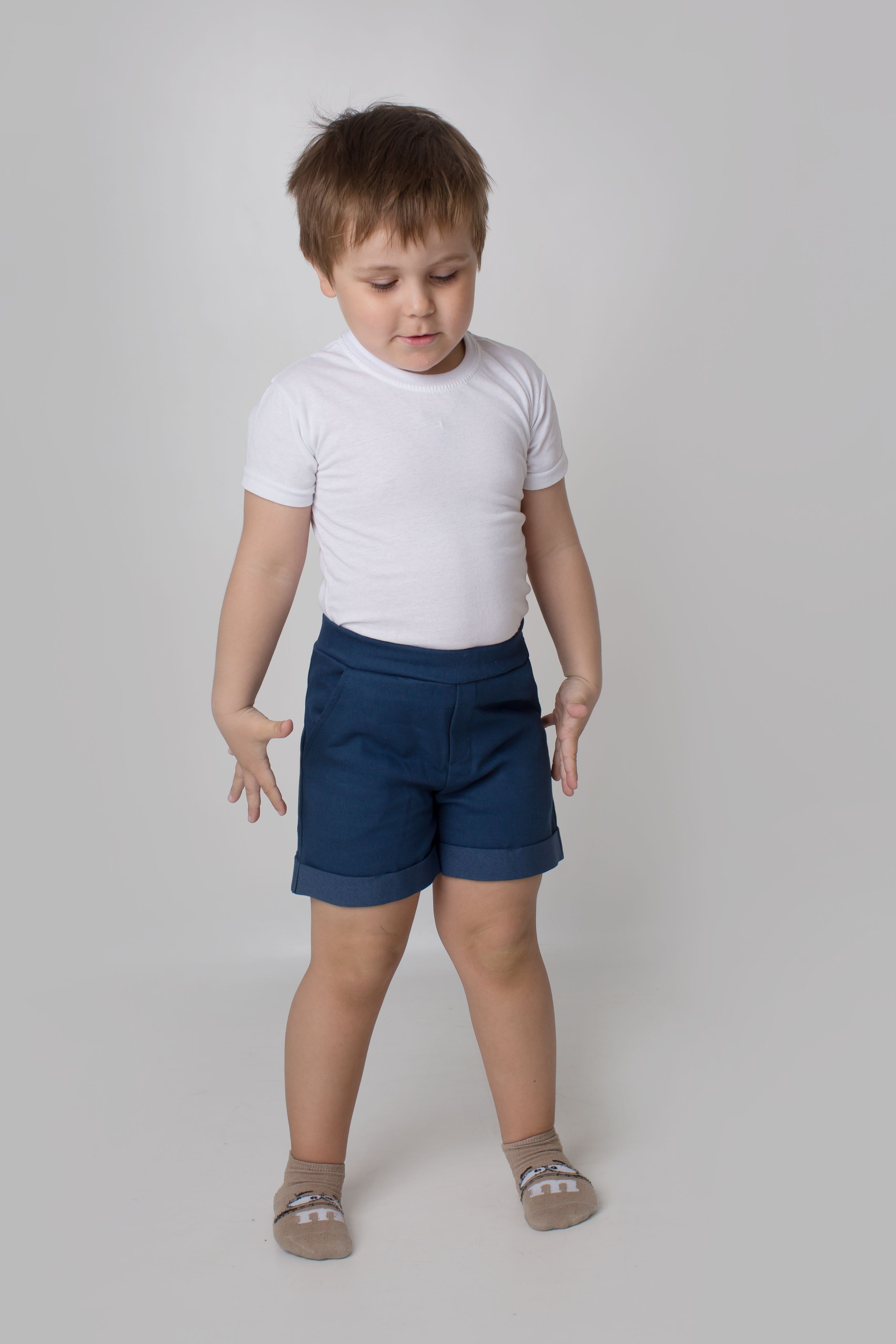 Шорты детские Small Giraffe SG214, темно-синий, 104