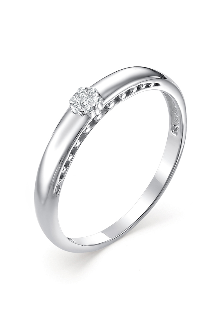Кольцо помолвочное из серебра с фианитом р. 19,5 Kari Jewelry К630-601
