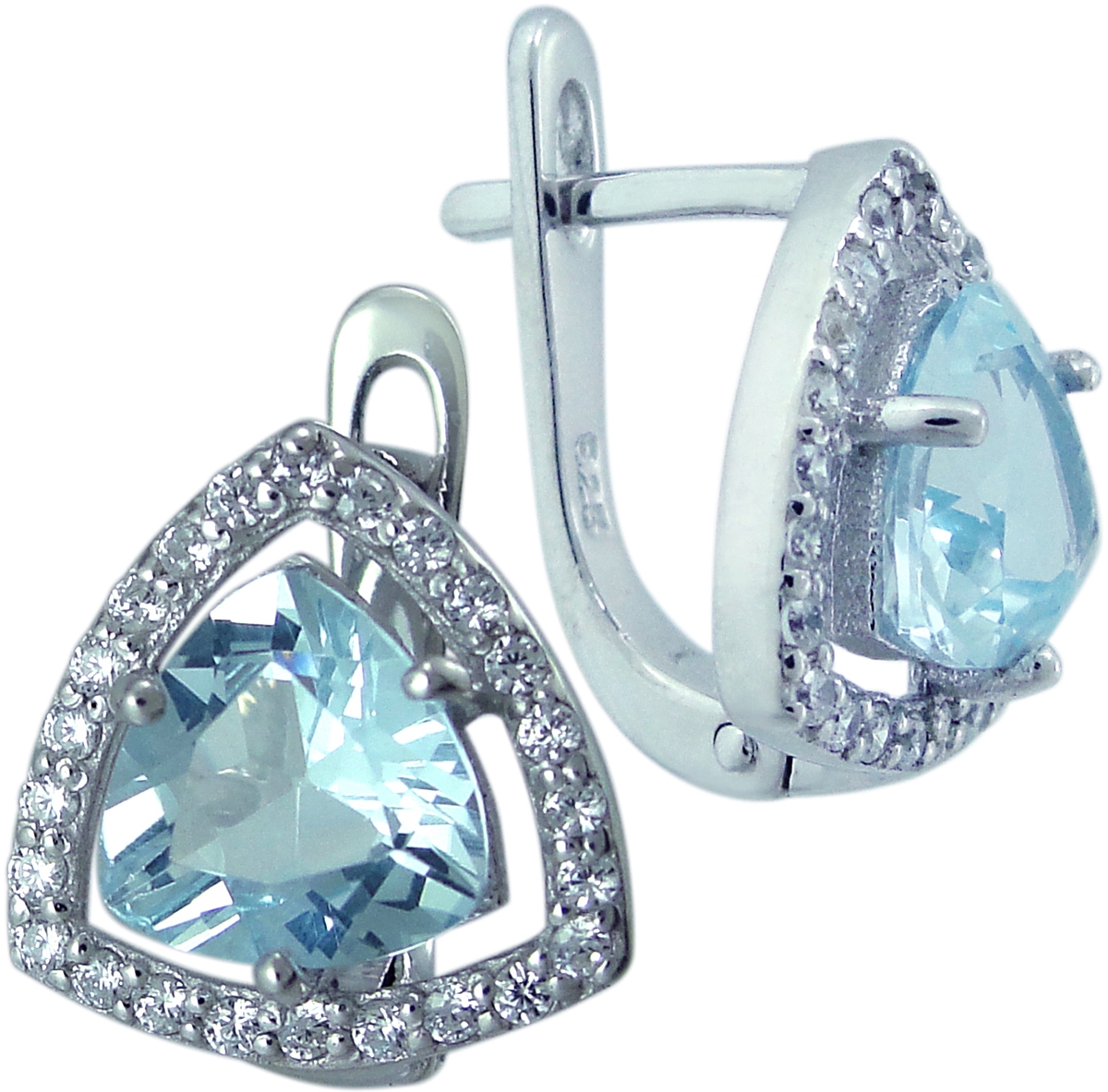 

Серьги из серебра с топазом Balex Jewellery 2405937679, 2405937679