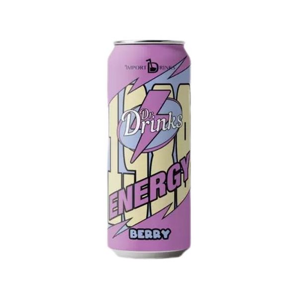 Напиток энергетический Dr. Drinks Energy Berry безалкогольный, газированный, 450 мл