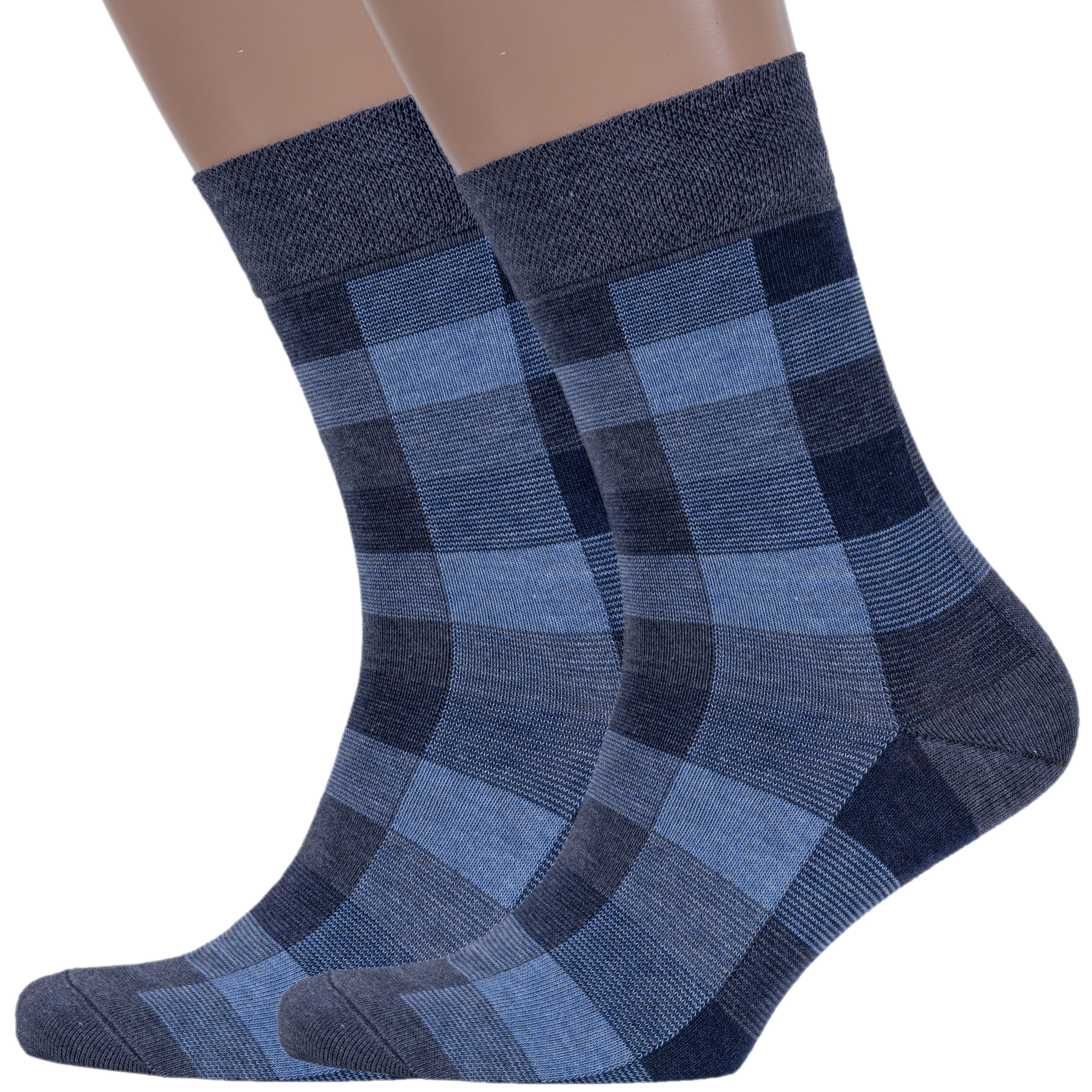 Комплект носков мужских Брестский чулочный комбинат серых; синих