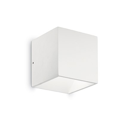 фото Уличный настенный светильник ideal lux rubik ap1 bianco