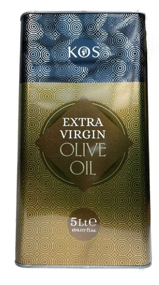 фото Оливковое масло vesuvio extra virgin kos gold, для салата и жарки, нерафинированное, 5 л