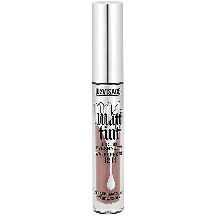 Тени для век Luxvisage Matt tint waterproof 12H жидкие, водостойкие, Dusty Mauve, тон 106 водостойкая база основа под тени для век waterproof eyeshadow primer