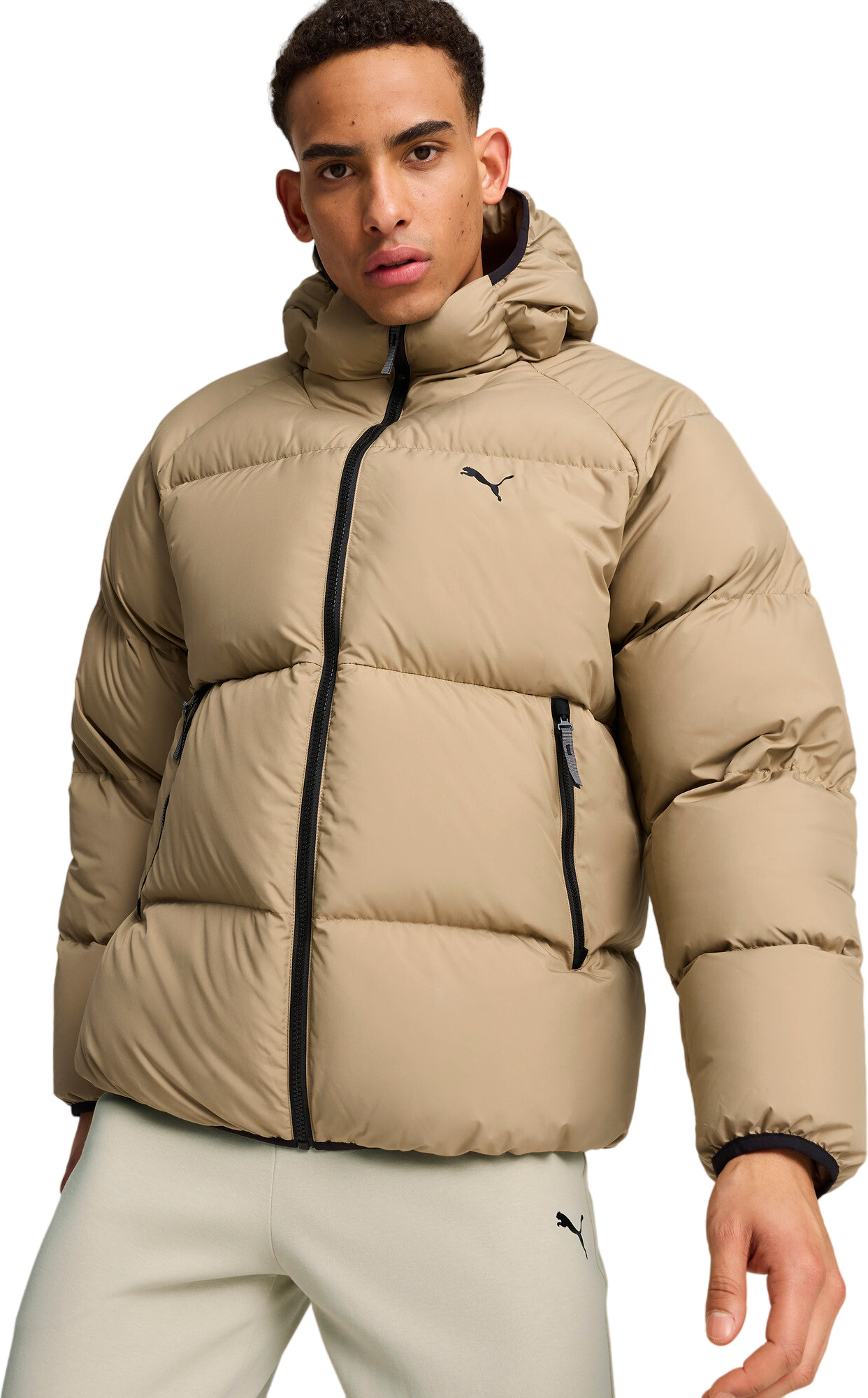 

Пуховик мужской PUMA Down Puffer Jacket бежевый M, Down Puffer Jacket