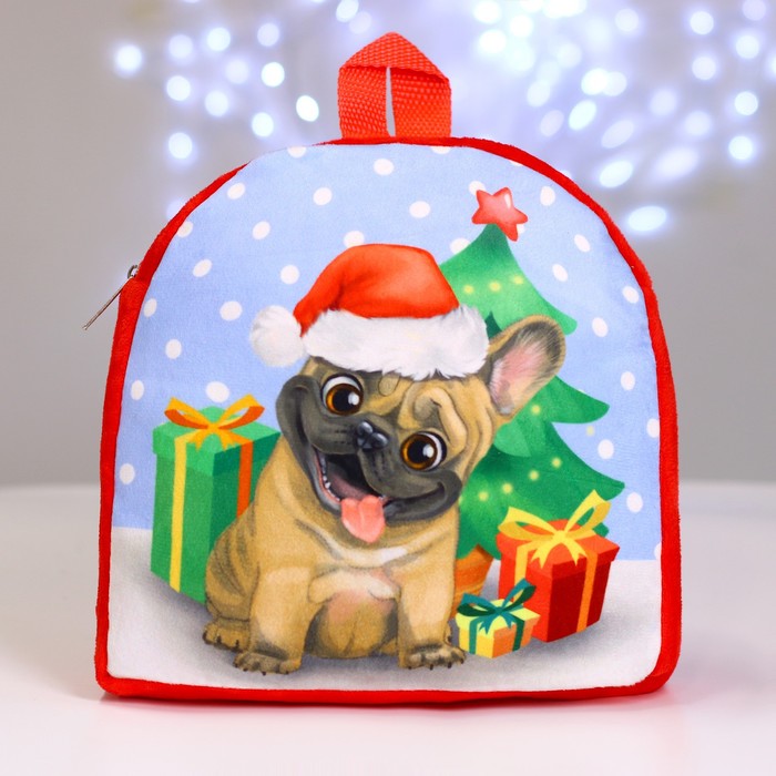 фото Рюкзак milo toys песик у елки 26х24 см