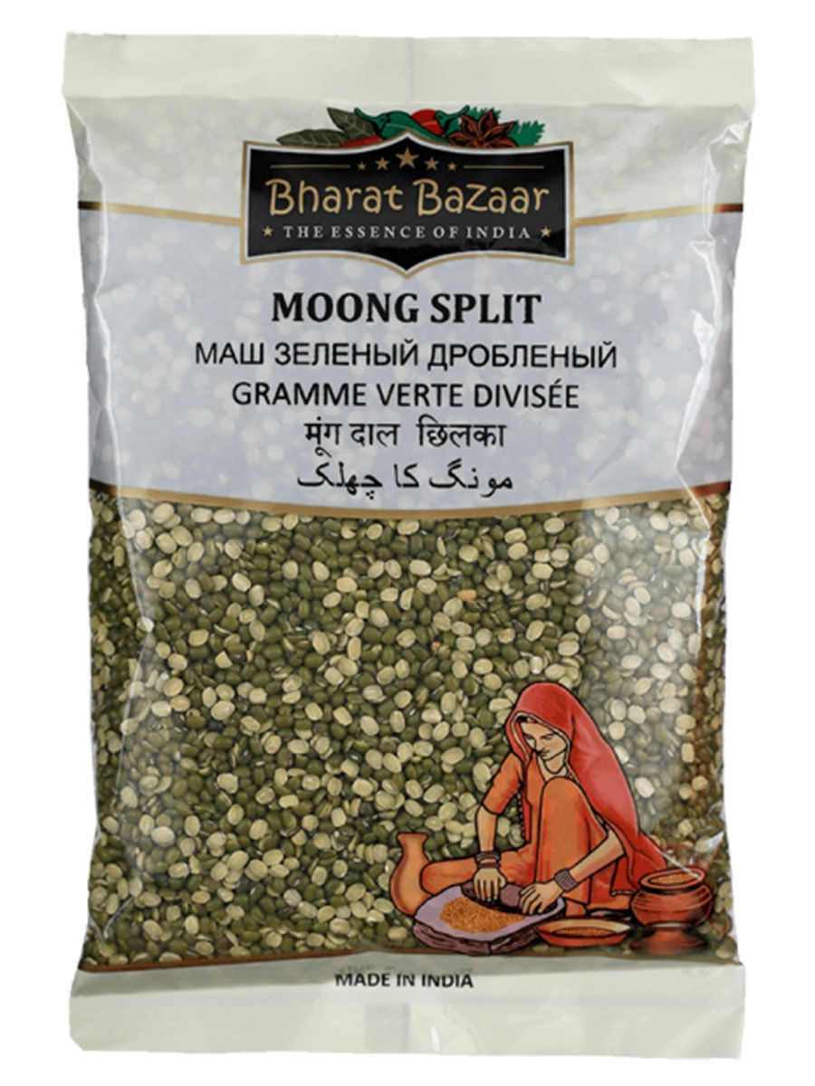 Маш зеленый дробленый Moong Split Bharat Bazaar 500 г