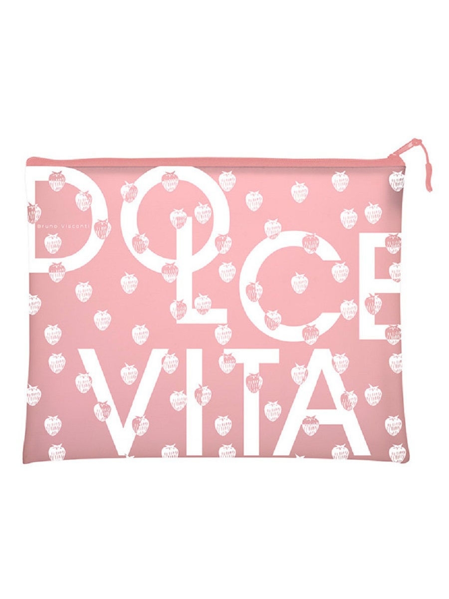 

Папка на молнии, "DOLCE VITA.PINK", силикон, Ф.А5+. 26 х 20 СМ, Розовый, 14-005/14
