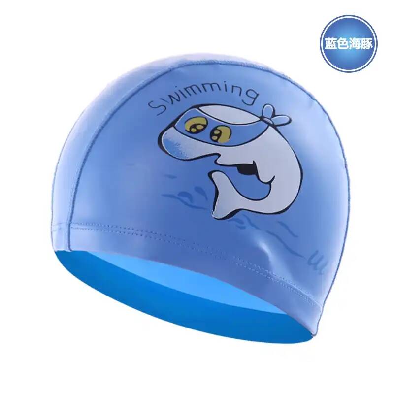 

Шапочка для плавания детская, синий, Swimming
