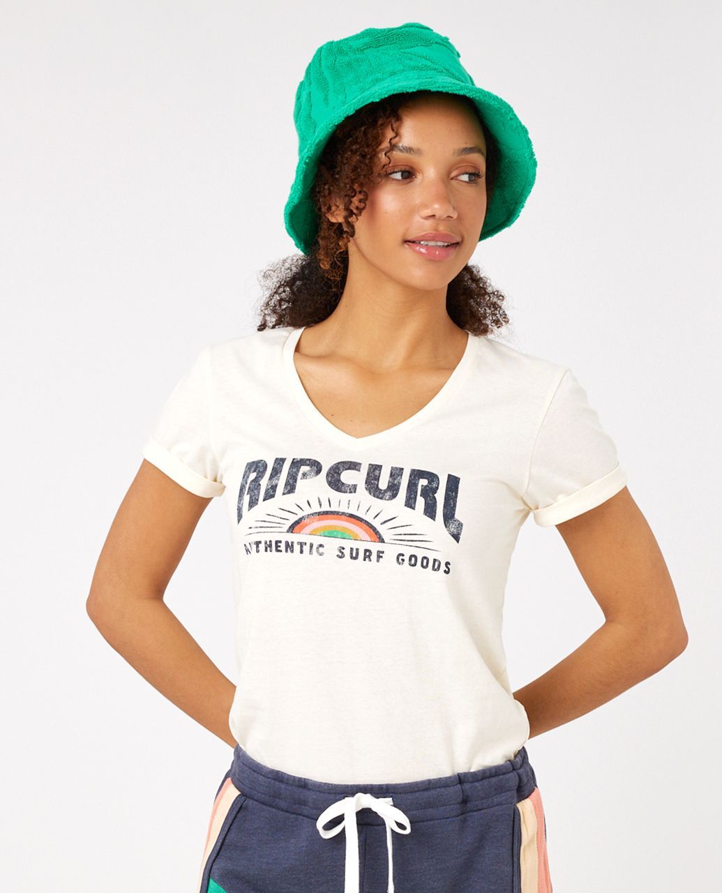 Футболка женская Rip Curl 039WTE бежевая XS