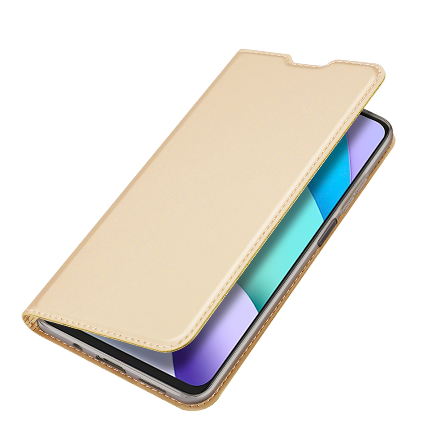 Чехол книжка Dux Ducis для Xiaomi 12/12X, Skin Series золотой