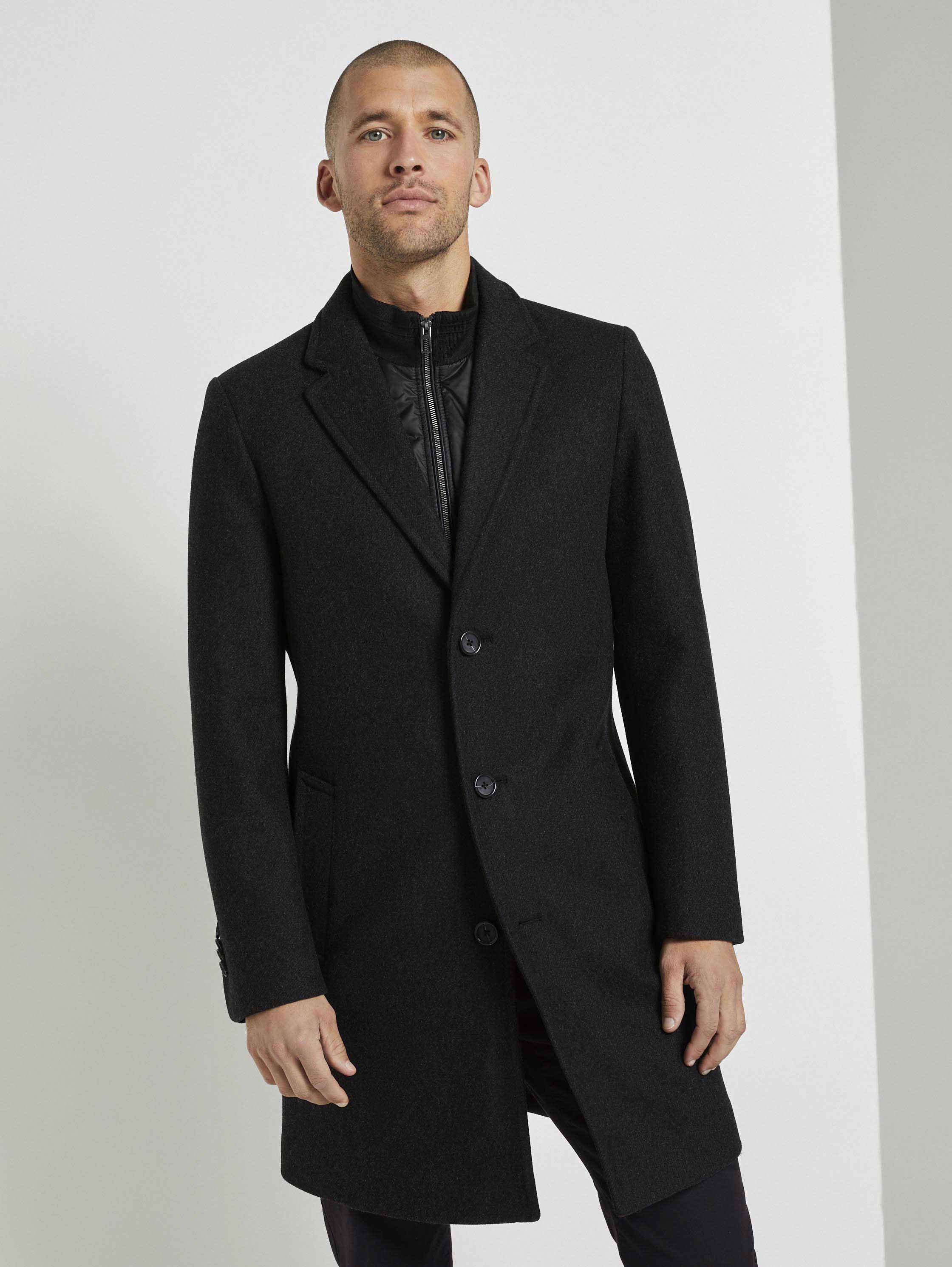 

Пальто мужское TOM TAILOR 1020697 черное L, 1020697