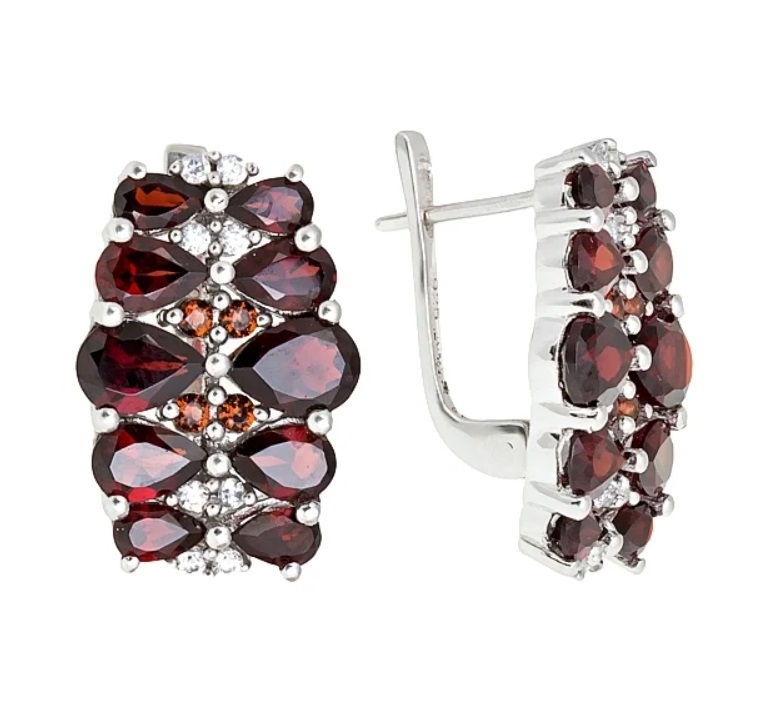 

Серьги из серебра с гранатом Balex Jewellery 2410931687, 2410931687