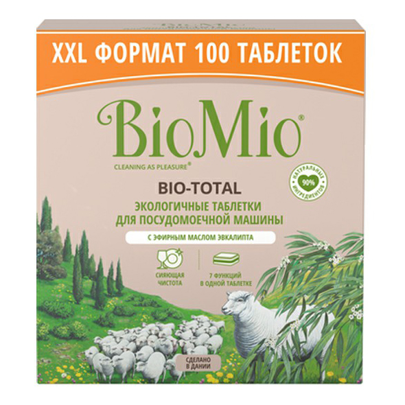 Таблетки BioMio для посудомоечной машины 100 шт