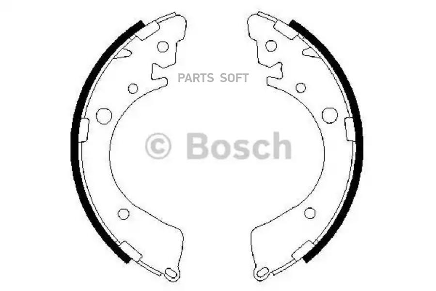 

Тормозные колодки Bosch задние барабанные 986487323